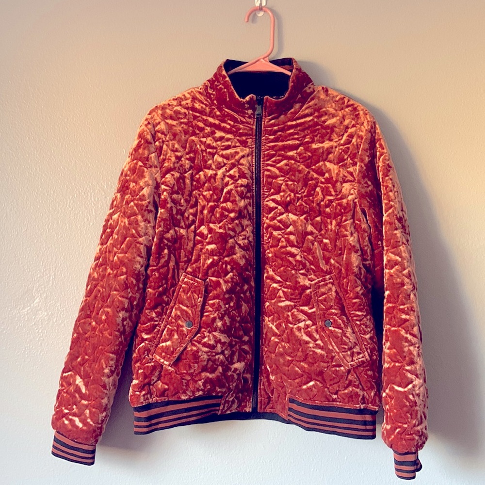 Bernardo Rust Colored Bomber Style Jacket